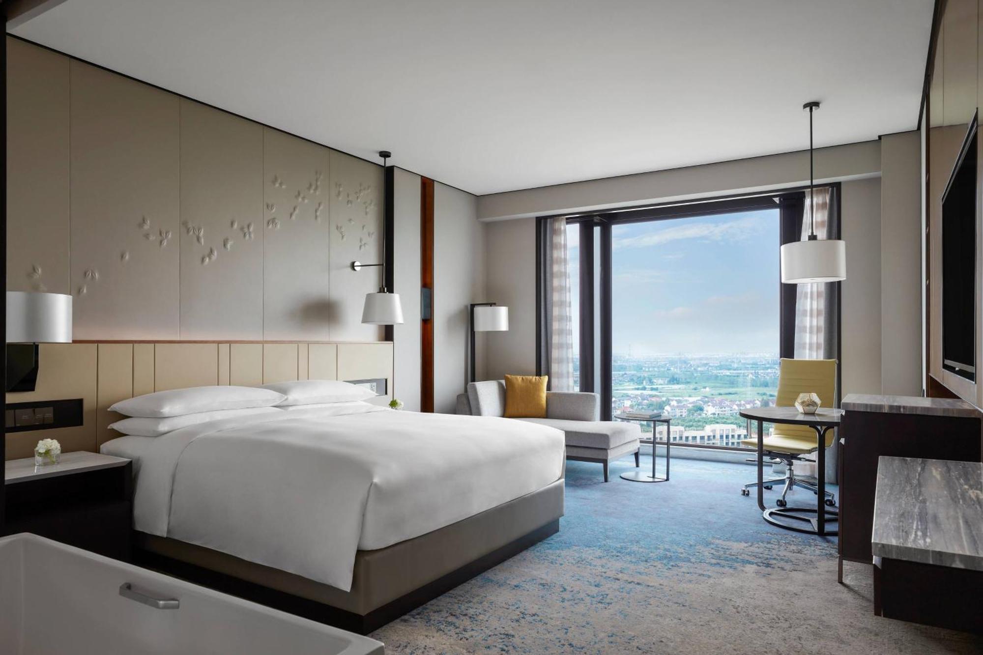 Shanghai Marriott Hotel Pudong South Nanhui Exterior foto