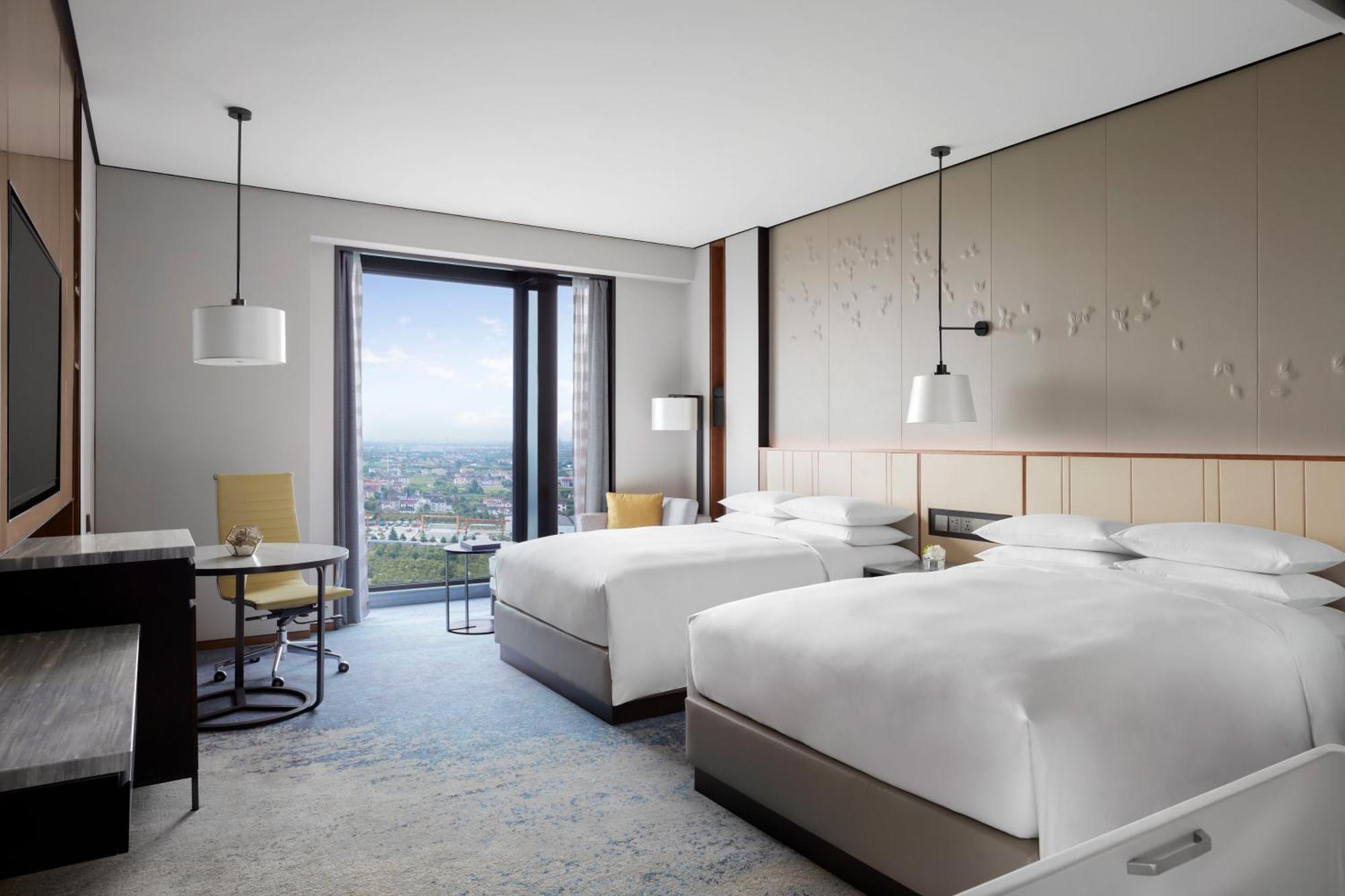 Shanghai Marriott Hotel Pudong South Nanhui Exterior foto